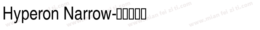 Hyperon Narrow字体转换
